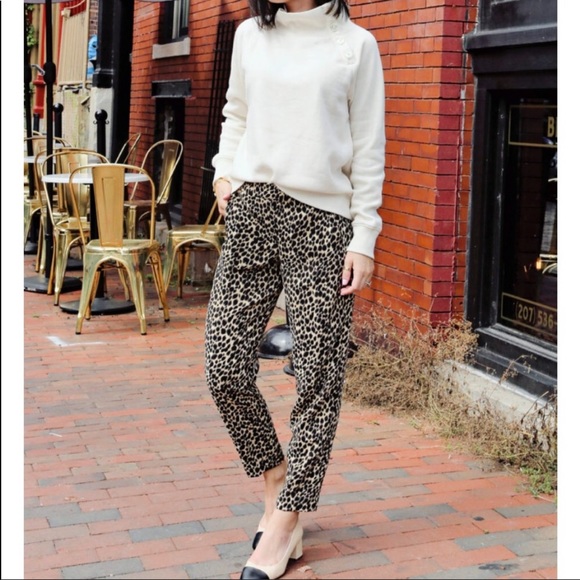 J. Crew Factory Leopard Pants - Picture 3 of 6